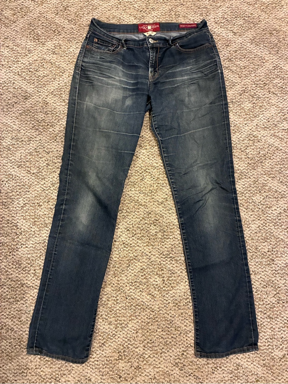 Lucky Brand Womens sweet & straight jeans sz 8/29 long